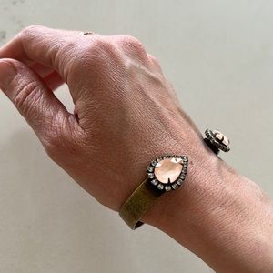 Loren Hope pink stone cuff bracelet